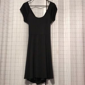 Black cross cross back dress